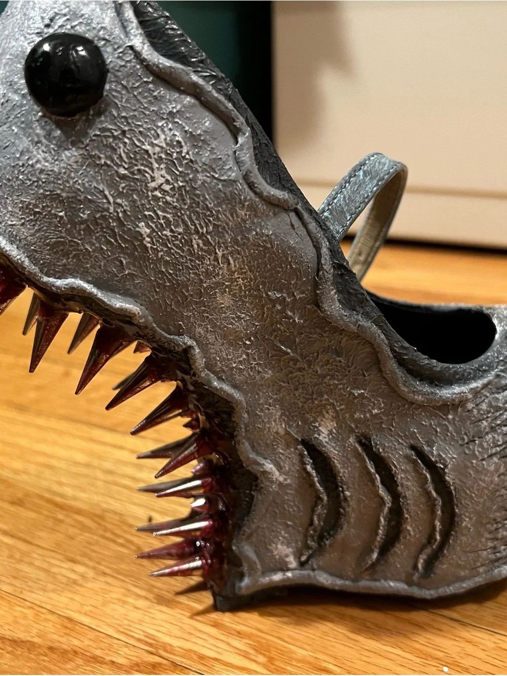 RARE Unique Shark Heelless Horror Custom Heels, size 5-6